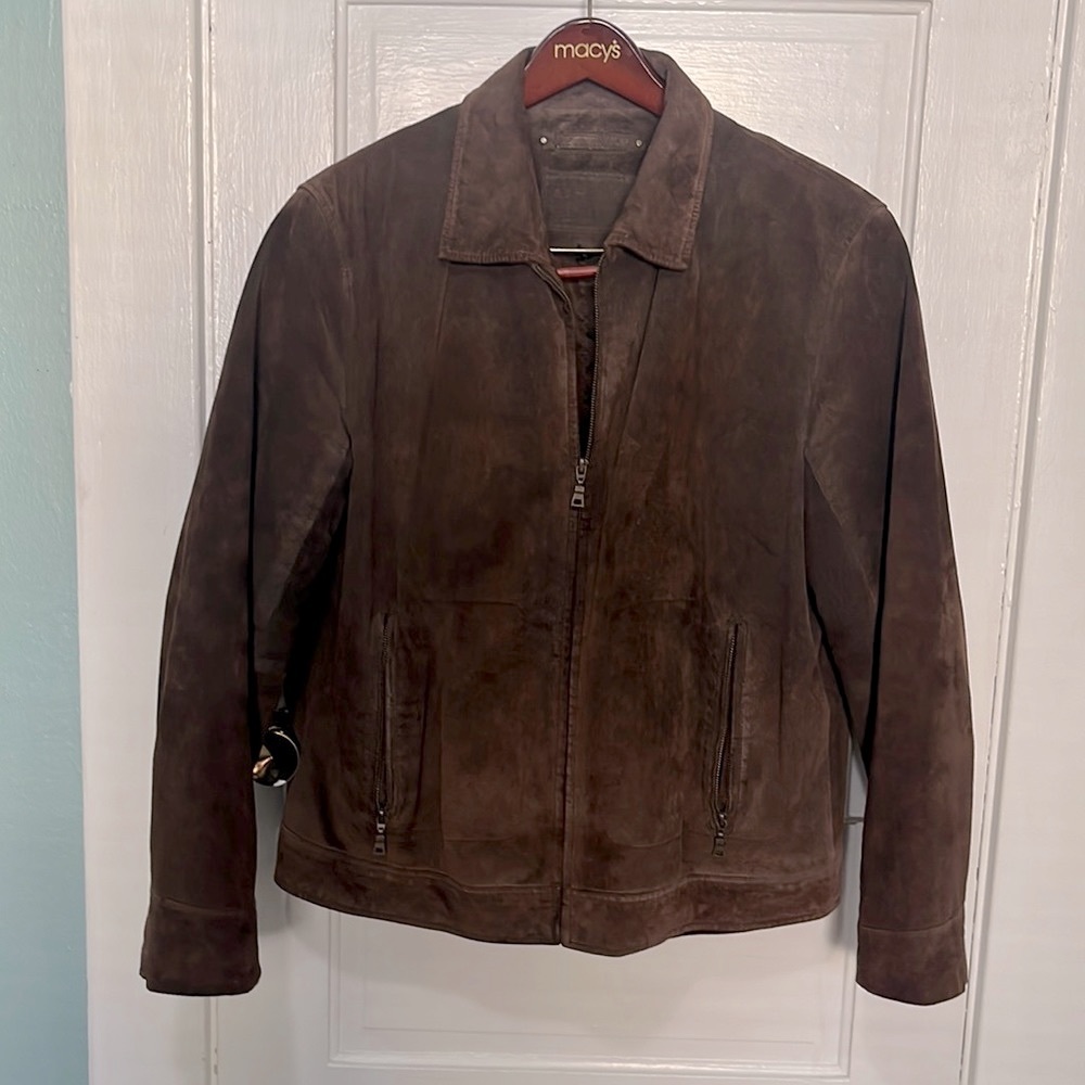 Sonoma suede bomber jacket